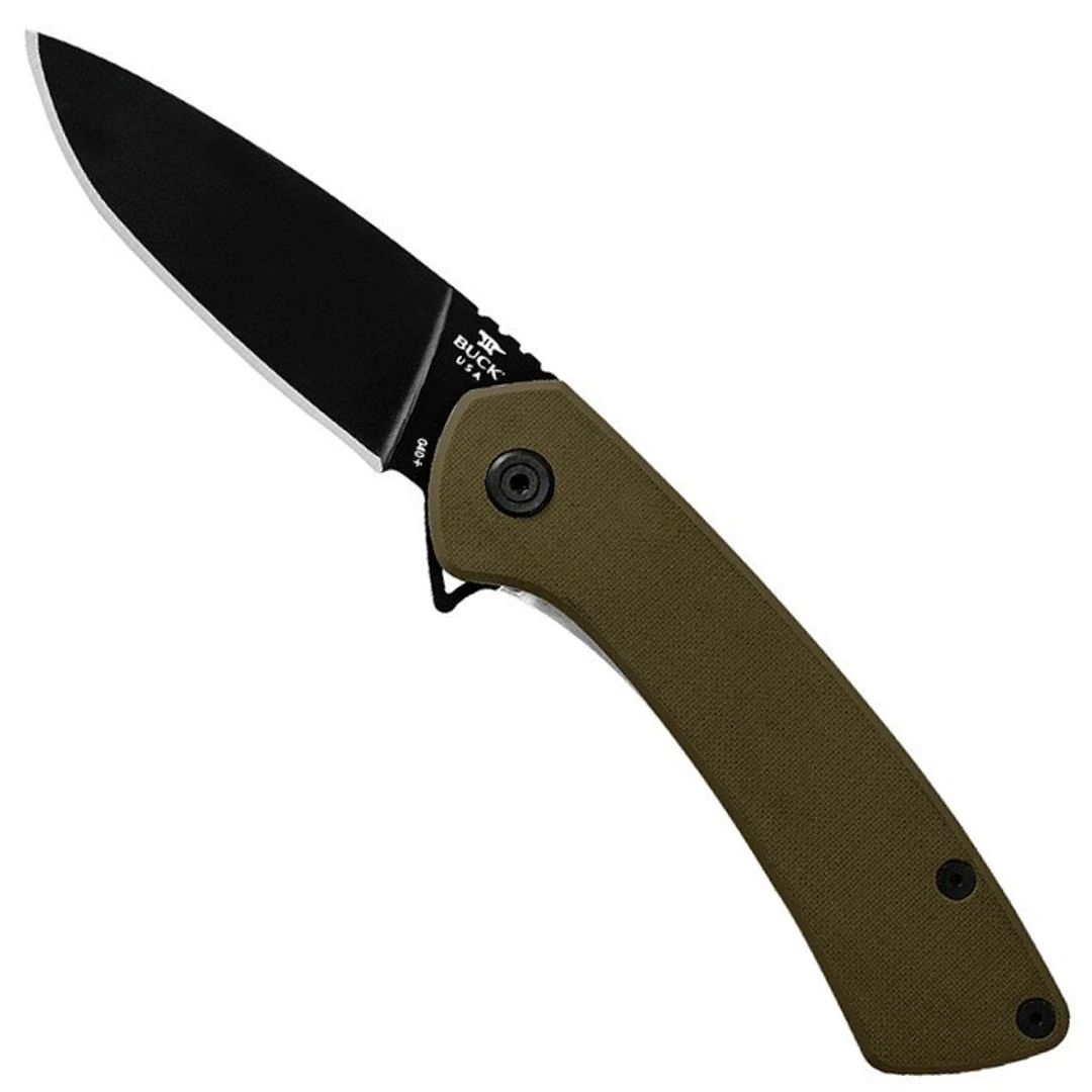 Buck Knives Buck Onset OD Green Flipper Knife 1 Buck Knives Buck Onset OD Green Flipper Knife