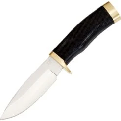 Buck Knives Buck 692 Vanguard Fixed Drop Point Blade Knife With Textured Black Rubber Handles