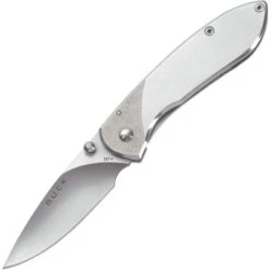 Buck Knives Buck 327 Nobleman Framelock Folding Pocket Stainless Knife With Stainless Handles