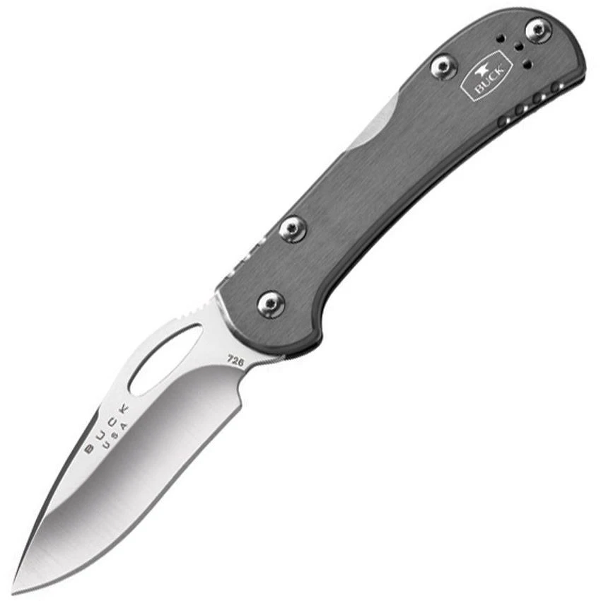 Buck Knives Buck 726GYS Mini SpitFire Grey Lockback Folding Pocket Knife 1 Buck Knives Buck 726GYS Mini SpitFire Grey Lockback Folding Pocket Knife