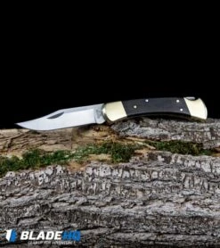 Buck Knives Buck 110 Manual Folding Knife Black Ebony (3.75" Satin) 0110BRS -Buck Knives Shop Buck 110 Ebony Manual Folding Knife Satin 0110BRS BHQ 2657 kp log web