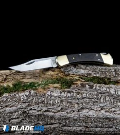 Buck Knives Buck 110 Manual Folding Knife Black Ebony (3.75" Satin) 0110BRS -Buck Knives Shop Buck 110 Ebony Manual Folding Knife Satin 0110BRS BHQ 2657 kp log web large