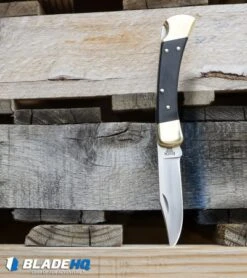 Buck Knives Buck 110 Manual Folding Knife Black Ebony (3.75" Satin) 0110BRS -Buck Knives Shop Buck 110 Ebony Manual Folding Knife Satin 0110BRS BHQ 2657 kp pallets web