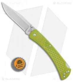 Buck Knives Buck 110 Slim Select Lockback Knife Chartreuse GFN (3.75" Satin) -Buck Knives Shop Buck 110 Hunter Select Chartreuse GFN satin BHQ 88697 er bottlecap