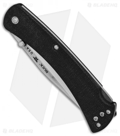 Buck Knives Buck 110 Slim Pro Lockback Knife Black G-10 (3.75" Satin) 3 Buck Knives Buck 110 Slim Pro Lockback Knife Black G-10 (3.75" Satin) - Image 3