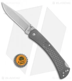 Buck Knives Buck 110 Slim Select Lockback Knife Gray (3.625" Satin) 0110GYS2 -Buck Knives Shop Buck 110 Slim Hunter Select Gray GFN BHQ 106665 jr bottlecap