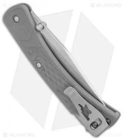 Buck Knives Buck 110 Slim Select Lockback Knife Gray (3.625" Satin) 0110GYS2 -Buck Knives Shop Buck 110 Slim Hunter Select Gray GFN BHQ 106665 jr side
