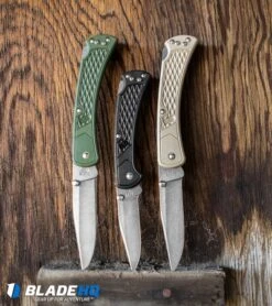 Buck Knives Buck 110 Slim Select Lockback Knife Tan (3.625" Satin) 0110BRS2-B -Buck Knives Shop Buck 110 Slim Select Lockback Knife OD Green Satin 0110ODS2 BHQ 106666 kp nope web