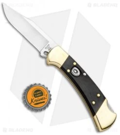 Buck Knives Buck 112 Ranger Automatic Lockback Knife Ebony (3" Satin) 0112BRSA -Buck Knives Shop Buck 112 Ranger Auto LB Ebony Satin 0112BRSA B BHQ 87956 jr bottlecap