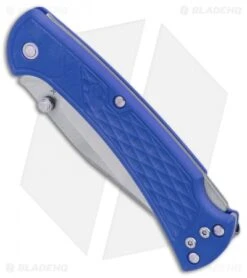 Buck Knives Buck 112 Slim Select Lockback Knife Blue GFN (3" Satin) -Buck Knives Shop Buck 112 Ranger Slim Select Blue GFN Satin BHQ 88730 er spine