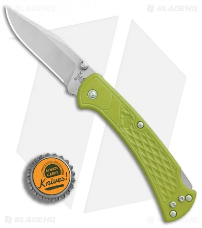 Buck Knives Buck 112 Slim Select Lockback Knife Chartreuse GFN (3" Satin) 4 Buck Knives Buck 112 Slim Select Lockback Knife Chartreuse GFN (3" Satin) - Image 4