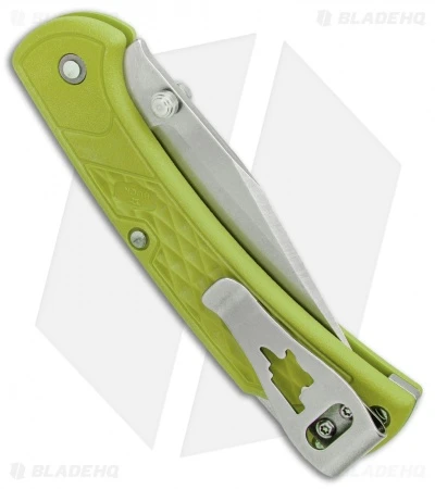 Buck Knives Buck 112 Slim Select Lockback Knife Chartreuse GFN (3" Satin) 2 Buck Knives Buck 112 Slim Select Lockback Knife Chartreuse GFN (3" Satin) - Image 2