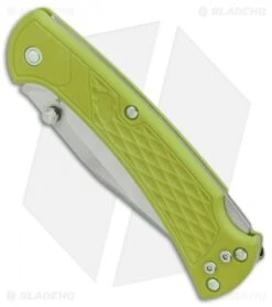 Buck Knives Buck 112 Slim Select Lockback Knife Chartreuse GFN (3" Satin) 6 Buck Knives Buck 112 Slim Select Lockback Knife Chartreuse GFN (3" Satin) -Buck Knives Shop Buck 112 Ranger Slim Select Chartreuse GFN Satin BHQ 88731 er spine
