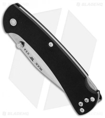 Buck Knives Buck 112 Slim Pro Lockback Knife Black G-10 (3" Satin) 3 Buck Knives Buck 112 Slim Pro Lockback Knife Black G-10 (3" Satin) - Image 3