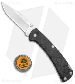 Buck Knives Buck 112 Slim Pro Lockback Knife Marble Carbon Fiber (S30V) -Buck Knives Shop Buck 112 Slim Ranger Pro LB Marlbe CF 0112CFS2 B BHQ 115569 jr bottlecap