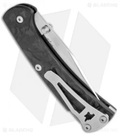 Buck Knives Buck 112 Slim Pro Lockback Knife Marble Carbon Fiber (S30V) -Buck Knives Shop Buck 112 Slim Ranger Pro LB Marlbe CF 0112CFS2 B BHQ 115569 jr side