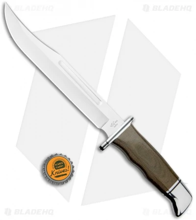 Buck Knives Buck 120 General Pro Bowie Knife Green Micarta (7.34" Satin) 0120GRS1-B 4 Buck Knives Buck 120 General Pro Bowie Knife Green Micarta (7.34" Satin) 0120GRS1-B - Image 4