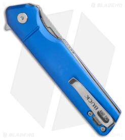 Buck Knives Buck 239 Infusion Liner Lock Knife Blue Aluminum (3.25" Satin) 0239BLS -Buck Knives Shop Buck 239 Infusion Liner Lock Knife Blue Aluminum Satin 0239BLS BHQ 179285 kc side