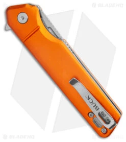 Buck Knives Buck 239 Infusion Liner Lock Knife Orange Aluminum (3.25" Satin) 0239ORS -Buck Knives Shop Buck 239 Infusion Liner Lock Knife Orange Aluminum Satin 0239ORS BHQ 179287 kc side
