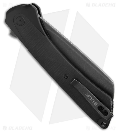 Buck Knives Buck 263 Hiline XL Frame Lock Knife Black Micarta/Blk Al (3.75" Blk SW) 0263BKS1 3 Buck Knives Buck 263 Hiline XL Frame Lock Knife Black Micarta/Blk Al (3.75" Blk SW) 0263BKS1 - Image 3