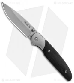 Buck Knives Buck 300 Glacier Liner Lock Knife Black G-10 (3.125" Bead Blast)