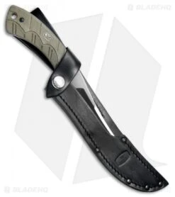 Buck Knives Buck 541 Open Season Boning Knife Fixed Blade OD Green Micarta (4.25" Satin) -Buck Knives Shop Buck 541 Open Season Boning Knife OD Green Micarta BHQ 79555 jr sheath