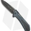 Buck Knives Buck 829 Marksman Elite Folding Knife Blue W/ Carbon Fiber Inlay (3.5" Black SW)