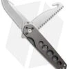 Buck Knives Buck Alpha Crosslock Folding Knife W/ Saw & Gut Hook Gun Metal Gray (3" Satin)