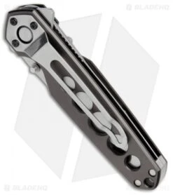 Buck Knives Buck Alpha Crosslock Folding Knife W/ Saw & Gut Hook Gun Metal Gray (3" Satin) -Buck Knives Shop Buck Alpha Crosslock Saw Gut Hook Gun Metal Gray Satin B183 GY BHQ 71292 jr side