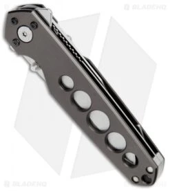 Buck Knives Buck Alpha Crosslock Folding Knife W/ Saw & Gut Hook Gun Metal Gray (3" Satin) -Buck Knives Shop Buck Alpha Crosslock Saw Gut Hook Gun Metal Gray Satin B183 GY BHQ 71292 jr spine