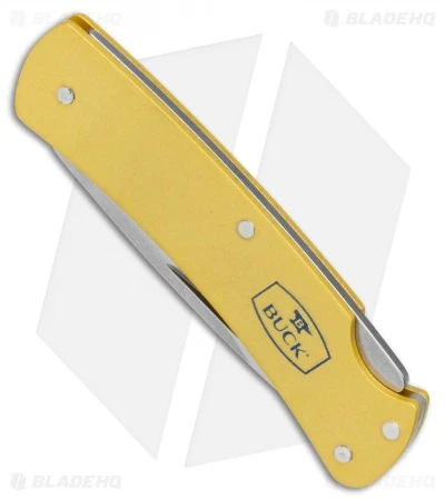 Buck Knives Buck Alumni Lockback Knife Gold Al (1.8" Stonewash) 0524GDS 2 Buck Knives Buck Alumni Lockback Knife Gold Al (1.8" Stonewash) 0524GDS - Image 2