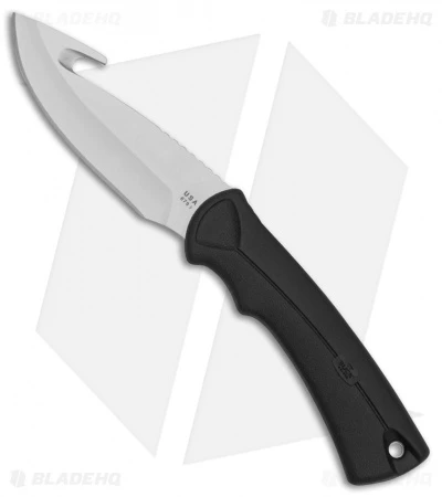 Buck Knives Buck BuckLite MAX Large Fixed Blade Knife W/Gut Hook Black (4" Satin) 0679BKG 1 Buck Knives Buck BuckLite MAX Large Fixed Blade Knife W/Gut Hook Black (4" Satin) 0679BKG
