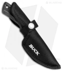 Buck Knives Buck BuckLite Max II Small Fixed Blade Knife Black (3.25" Stonewash) 0684BKS -Buck Knives Shop Buck Bucklite Max II Small 684BKS BHQ 80999 jr sheath