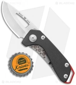 Buck Knives Buck Budgie Frame Lock Knife Black G-10 (2" Satin) -Buck Knives Shop Buck Budgie FL Black G 10 Satin BHQ 120595 jr bottlecap