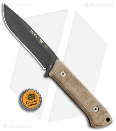 Buck Knives Buck Compadre Camp Knife Natural Canvas Micarta (4.5" Black) 0104BRS1 4 Buck Knives Buck Compadre Camp Knife Natural Canvas Micarta (4.5" Black) 0104BRS1 - Image 4