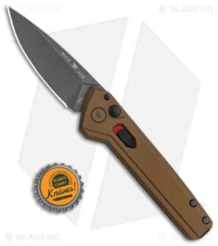 Buck Knives Buck Deploy Automatic Knife Burnt Bronze (3" Gray) 0838BRS1 -Buck Knives Shop Buck Deploy Auto Burnt Bronze Gray BHQ 146019 jr bottlecap
