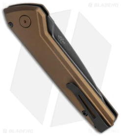 Buck Knives Buck Deploy Automatic Knife Burnt Bronze (3" Gray) 0838BRS1 -Buck Knives Shop Buck Deploy Auto Burnt Bronze Gray BHQ 146019 jr side