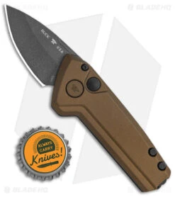 Buck Knives Buck Deploy Mini Automatic Knife Burnt Bronze (3" Gray) 0838BRS1 -Buck Knives Shop Buck Deploy Mini Auto Burnt Bronze Gray 0839BRS1 BHQ 146022 jr bottlecap