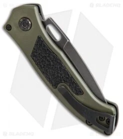 Buck Knives Buck Impact Automatic Knife OD Green (3.125" Black SW) 0898GRS 6 Buck Knives Buck Impact Automatic Knife OD Green (3.125" Black SW) 0898GRS -Buck Knives Shop Buck Impact Automatic OD Green black sw 0898GRS BHQ 51277 er side