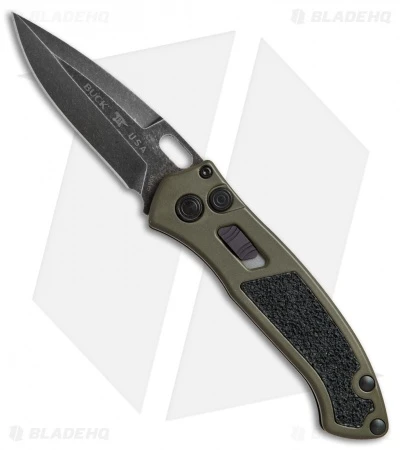 Buck Knives Buck Impact Automatic Knife OD Green (3.125" Black SW) 0898GRS 1 Buck Knives Buck Impact Automatic Knife OD Green (3.125" Black SW) 0898GRS