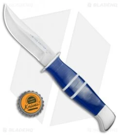Buck Knives Buck Limited Edition Ranger Fixed Blade Knife Blue Lucite (3.6" Satin) 212BLSLE -Buck Knives Shop Buck LE Ranger Blue Lucite Satin 212BLSLE BHQ 82013 jr bottlecap
