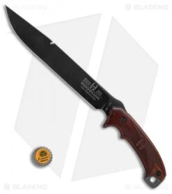 Buck Knives Buck Limited Edition Hoodlum Fixed Blade Cocobolo (10" Black Polish) 0060CCSLE-B -Buck Knives Shop Buck Limited Edition Hoodlum cocobolo black polish BHQ 41386 er size