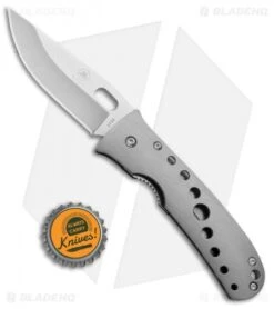 Buck Knives Mayo North Shore Liner Lock Knife Gun Metal (3.1" Satin) B173-00-0 -Buck Knives Shop Buck Mayo North Shore LL Gun Metal Satin B173 00 BHQ 71294 jr bottlecap