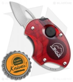 Buck Knives Buck Metro Knife W/ LED Red (1.1" Satin) B758-RD-0 -Buck Knives Shop Buck Metro LED Red Satin B758 RD BHQ 71299 jr bottlecap