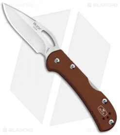 Buck Knives Buck Mini SpitFire Lockback Knife Brown (2.75" Satin) 0726BRS