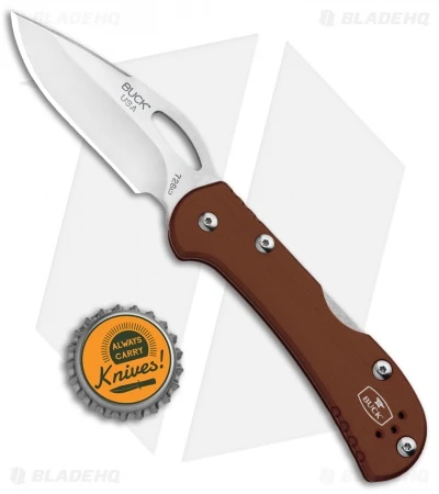 Buck Knives Buck Mini SpitFire Lockback Knife Brown (2.75" Satin) 0726BRS 4 Buck Knives Buck Mini SpitFire Lockback Knife Brown (2.75" Satin) 0726BRS - Image 4