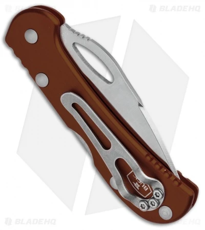 Buck Knives Buck Mini SpitFire Lockback Knife Brown (2.75" Satin) 0726BRS 3 Buck Knives Buck Mini SpitFire Lockback Knife Brown (2.75" Satin) 0726BRS - Image 3