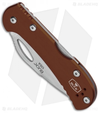 Buck Knives Buck Mini SpitFire Lockback Knife Brown (2.75" Satin) 0726BRS 2 Buck Knives Buck Mini SpitFire Lockback Knife Brown (2.75" Satin) 0726BRS - Image 2