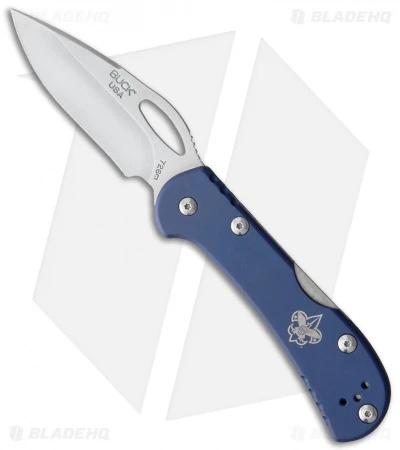Buck Knives Buck Mini SpitFire Lockback Knife Blue (2.8" Satin) 1 Buck Knives Buck Mini SpitFire Lockback Knife Blue (2.8" Satin)