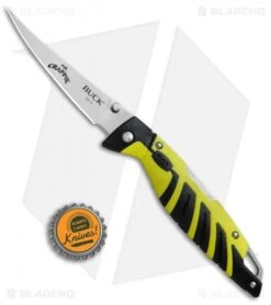 Buck Knives Buck Mr. Crappie Slab Shaver Lock Back Knife (3.875" Satin) 0231YWS-B -Buck Knives Shop Buck Mr. Crappie Slab Shaver 0231YWS B BHQ 66589 jr bottlecap 2